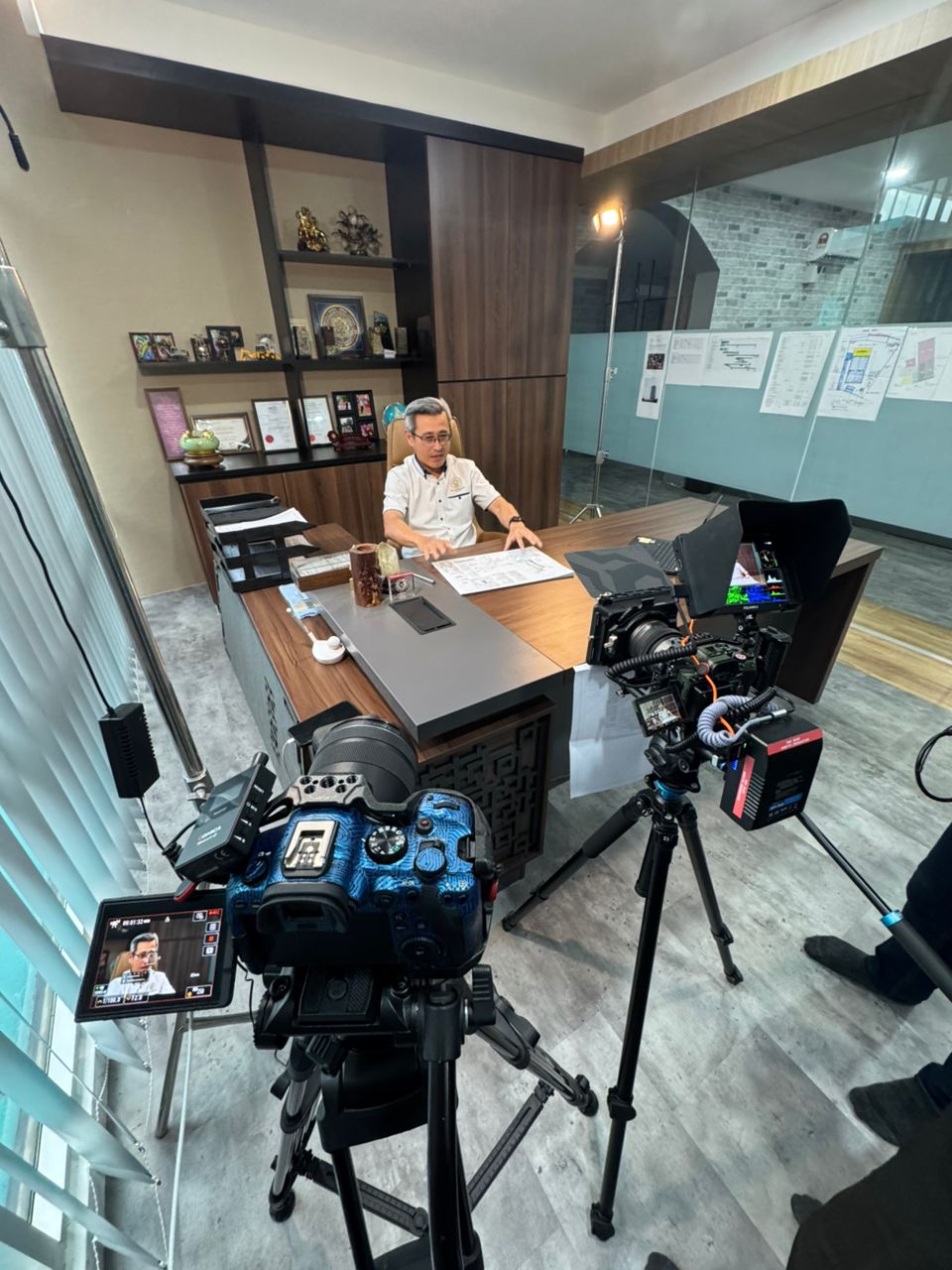 Ninetys.co professional video recording session