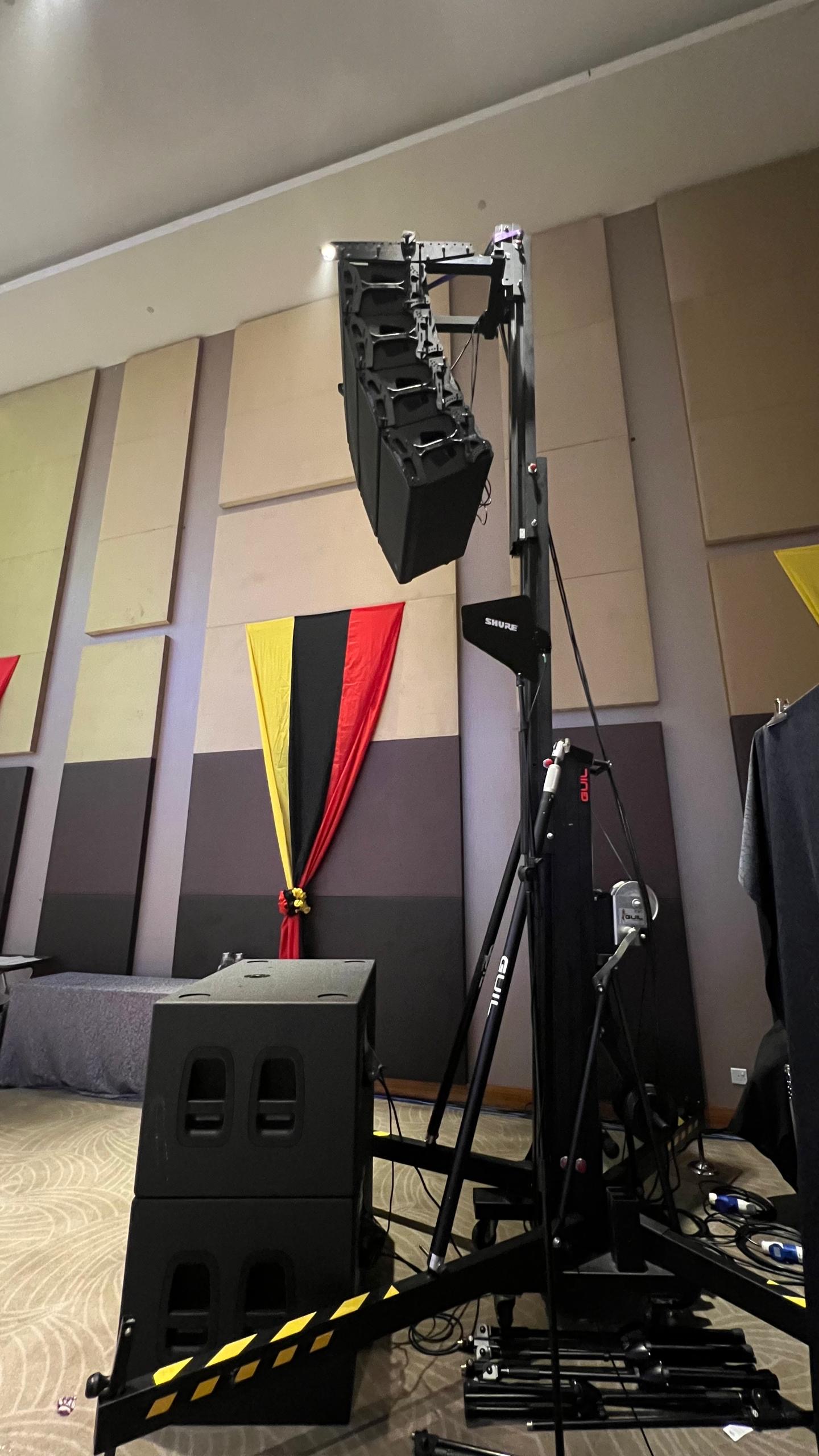 Audio equipment setup
